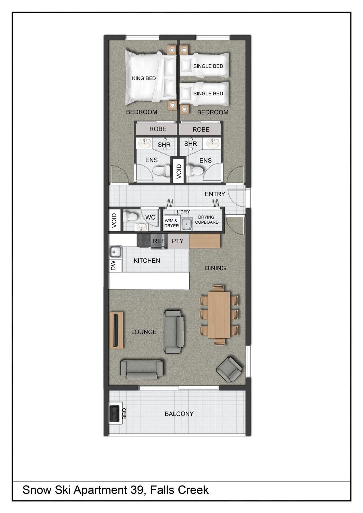 פאלס קריק Snow Ski Apartments 39 מראה חיצוני תמונה